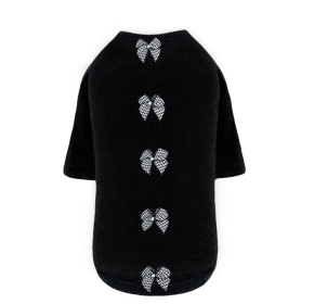 Houndstooth Dog Sweater (Color: Black, size: XXS)