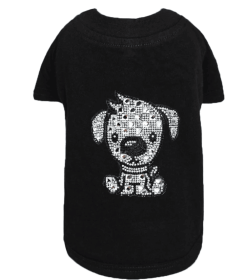 Doggie Tee (Color: Black, size: XXS)