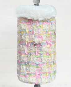 Annabella Dog Coat (Color Option: Masquerade, size: L)
