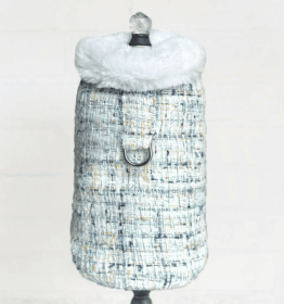 Annabella Dog Coat (Color Option: Sky, size: L)