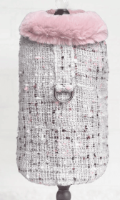 Annabella Dog Coat (Color Option: Whisper, size: L)