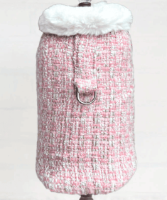Annabella Dog Coat (Color Option: Pearl, size: L)