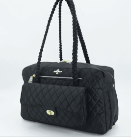 Porsha Dog Carrier Purse (Color Option: Black)