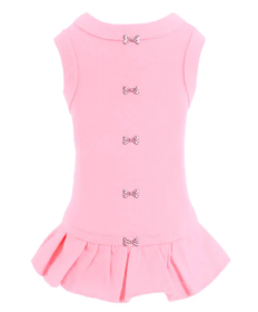 Candy Bow Dog Dress Collection (Color Option: Pink, size: XS)