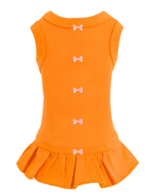 Candy Bow Dog Dress Collection (Color Option: Orange, size: S)