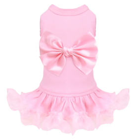 Ballerina Dog Dress Collection (Color Option: Pink, size: XXS)