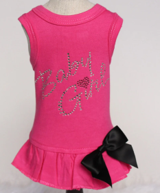Baby Girl Dog Dress Collection (Color Option: Fuchsia, size: XXS)