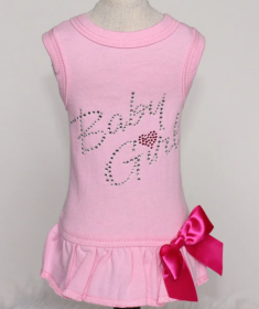 Baby Girl Dog Dress Collection (Color Option: Pink, size: XXS)