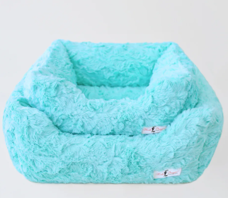 Cuddle Dog Bed Collection (Color Option: Aquamarine, size: S)
