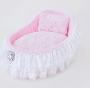 Crib Dog Bed Collection (Color Option: Baby Doll)