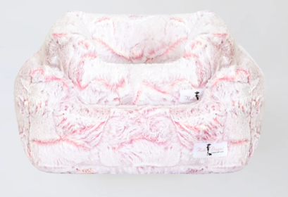 Whisper Dog Bed Collection (Color Option: Peach, size: S)