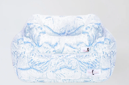 Whisper Dog Bed Collection (Color Option: Baby Blue, size: S)