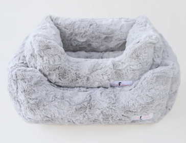 Bella Dog Bed Collection (Color Option: Silver, size: S)