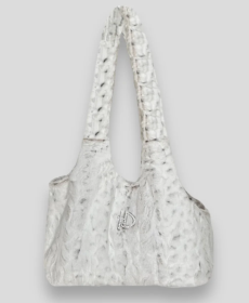 Pearl Leopard Dog Carrier (Color Option: White & Tan)