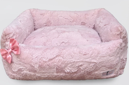 Dolce Vita Dog Bed Collection (Bow Option: No Bow, Color Option: Rosewater)