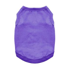 Cotton Dog Tank (Color: Ultra Violet, size: 2X-Large)