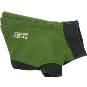 Highline Fleece Dog Coat (Color: Two Tone Green, size: Size 20)