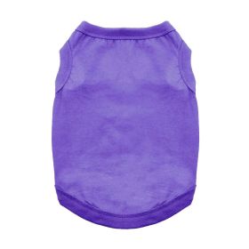 Cotton Dog Tank (Color: Ultra Violet, size: medium)