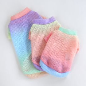 Rainbow Dog Sweater (Color: Rainow, size: XXS)