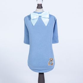 Baby Bear Dog  Tee (Color: Baby Blue, size: XXS)